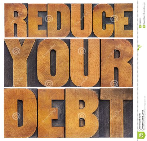Reduce your debt stock image. Image of success, reduce - 37860225