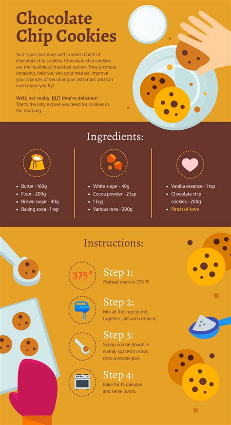 Cookies Recipe Infographic Venngage