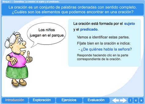 La Oración El Sujeto Y El Predicado Recurso Educativo 118532 Tiching