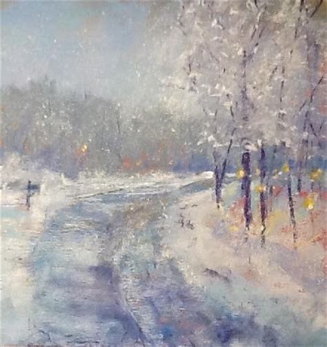 Sandi Graham Pastels National Juried Show Painting Snowy Morning Walk