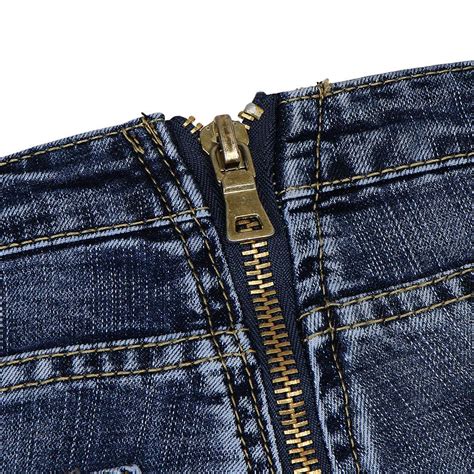 Sexy Light Blue Skinny Jeans Denim Pants Back Zipper Design Butt Lift Ebay