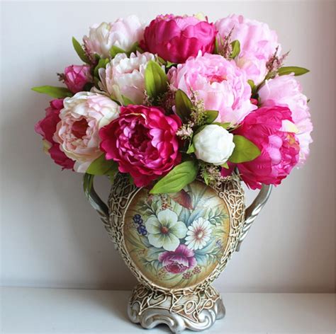 Flower arrangements large (above 80cm in height or width) view flower arrangements small view flower arrangements medium. Aliexpress.com : Buy large bridal bouquet Artificial silk ...