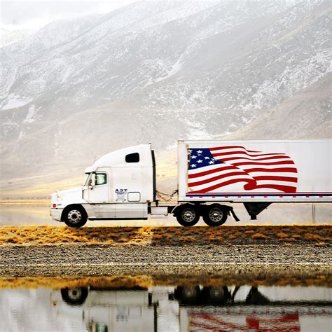 Semi Truck Usa Flag Reflect Partial Flickr Photo Sharing