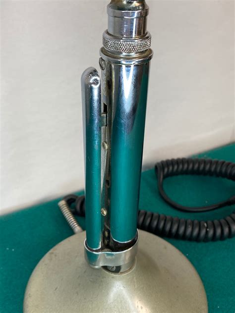 Vintage Astatic D 104 Chrome Lollipop Microphone Ham Radio Cb 2 Way