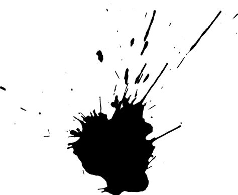 Black And White Monochrome Splat Png Download 17381425 Free