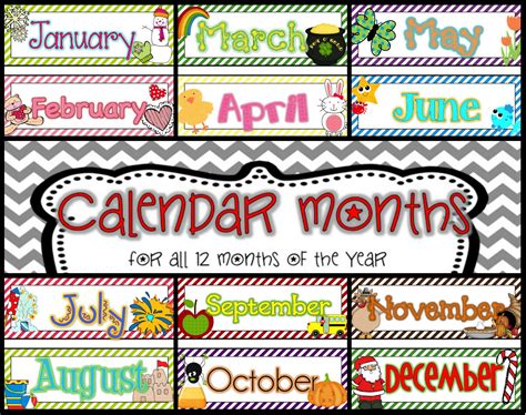 Teaching 12 Month Calendar Card Pack
