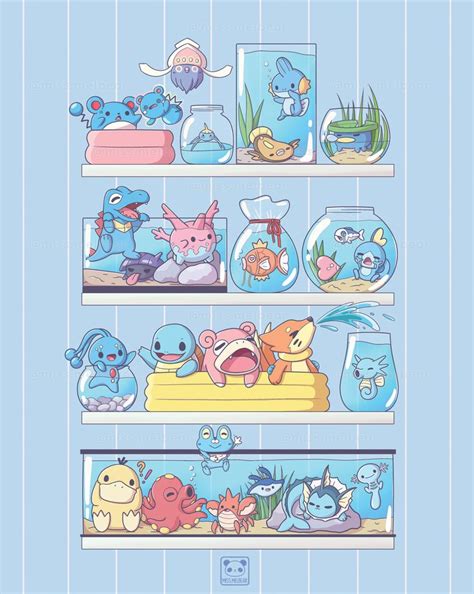 Aesthetic Pokemon 🌊 Water Edition 💦 Cute Pokemon Wallpaper