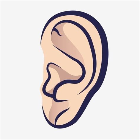 Gambar Kartun Tangan Ditarik Telinga Manusia Organ Tubuh Mendengar