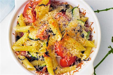 Zucchini Tomato And Basil Pasta Bake Recipe Au