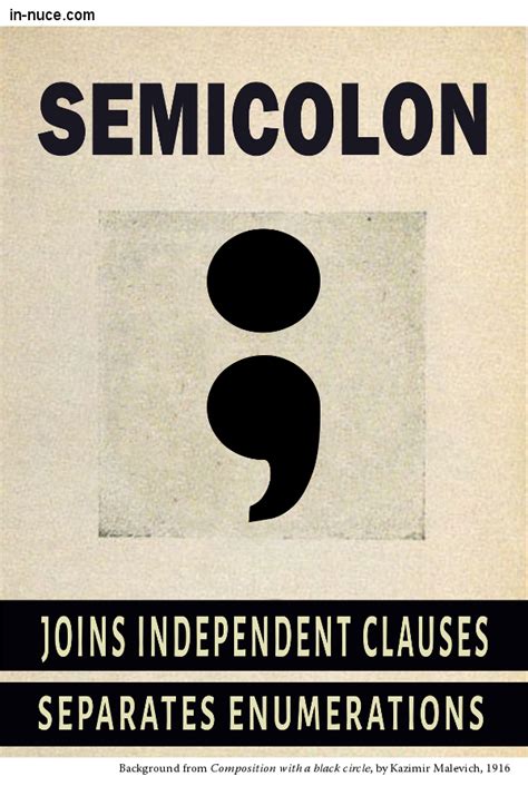 Do you use a capital letter after a semicolon? In Nuce