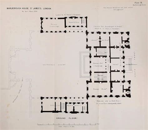 Floor Plan Of Marlborough House London Marlborough House