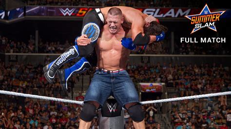 John Cena Vs Aj Styles Summerslam 2016 Full Match Wwe Network