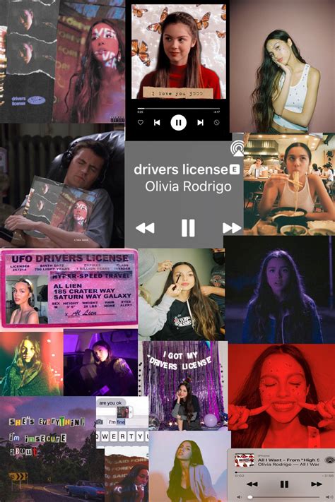 Olivia Rodrigo Aesthetic Collage