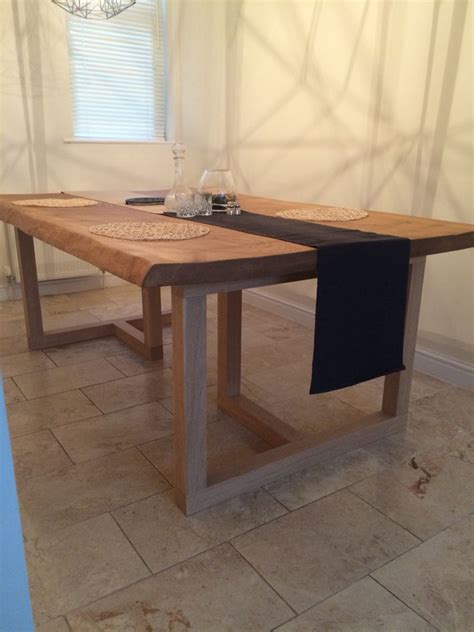 Check out our waney edge table selection for the very best in unique or custom, handmade pieces from our kitchen & dining tables shops. Handmade oak waney edge dining table | Dining table, Table, Decor