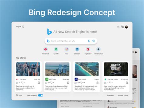 Bing Redesign Concept Uplabs