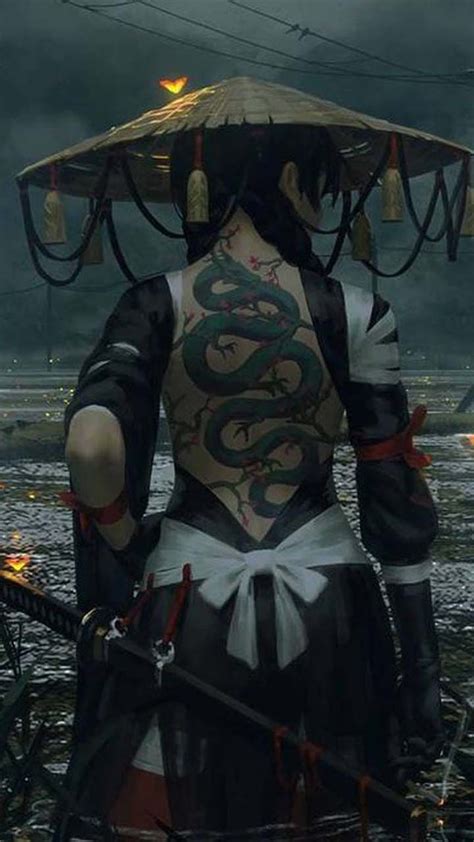 Best Warrior Princess 2020 Female Samurai Anime Hd Phone Wallpaper