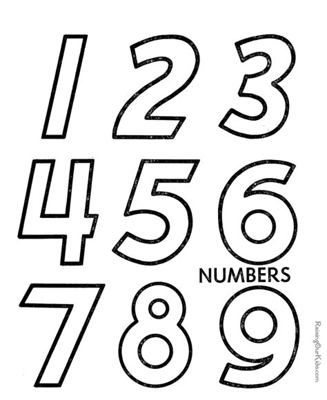 Number Coloring Pages For Toddlers Coloring Home