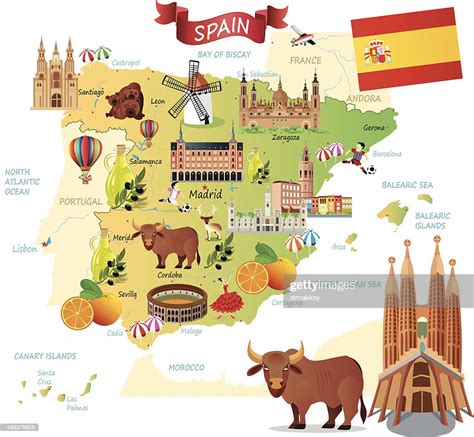 Mulher Mapa De Espanha Arte Vetorial Getty Images
