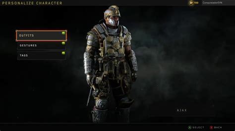 Ajax Centurion Skin Outfit Call Of Duty Black Ops 4 Youtube