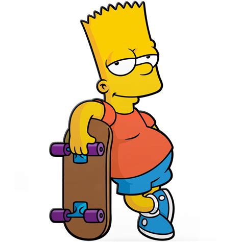 The Simpsons Bart Simpson With Skateboard Figpin Classic 3 Inch Enamel Pin