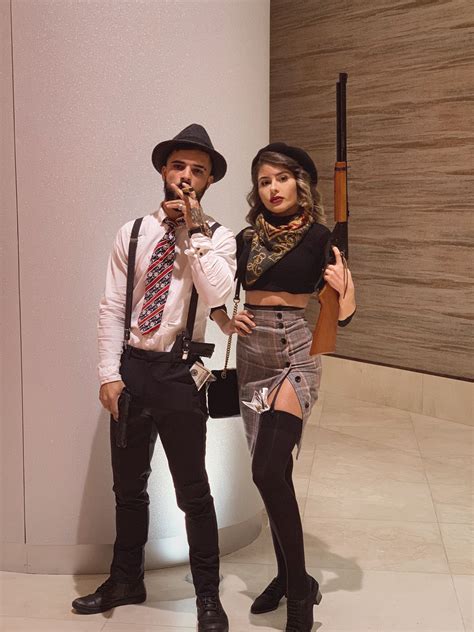 Bonnie And Clyde Couples Halloween Costume Boyfriend And Girlfriend Co