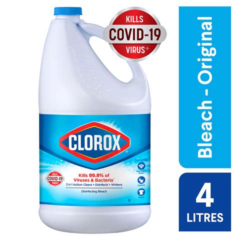 Clorox Liquid Bleach Original 4l Shopee Singapore