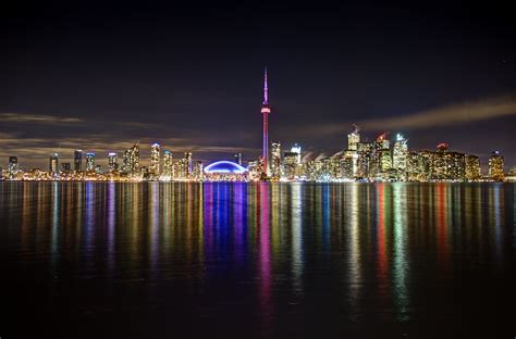 Toronto Skyline At Night Toronto Skyline At Night This Wa Flickr