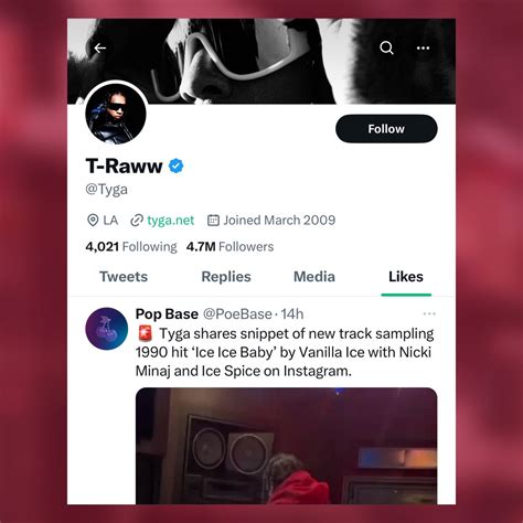 Nicki Minaj Caviar On Twitter Tyga Has Liked A Tweet Previewing A