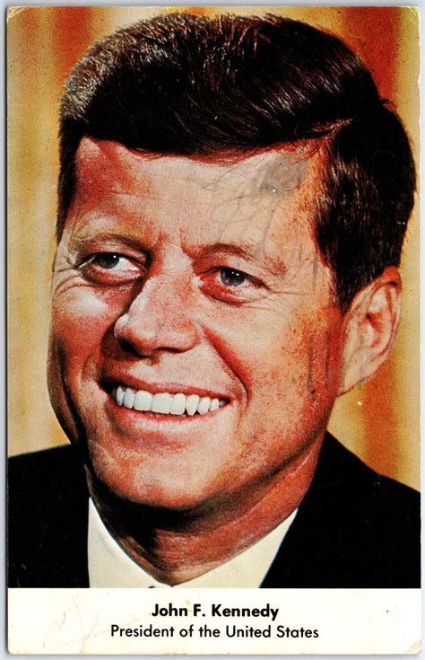 Vintage Postcard John F Kennedy 35th President Of The Usa Posted