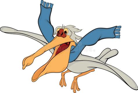 Pelicano Desenhos Animados Ilustração Do Vetor Ilustração De Leito