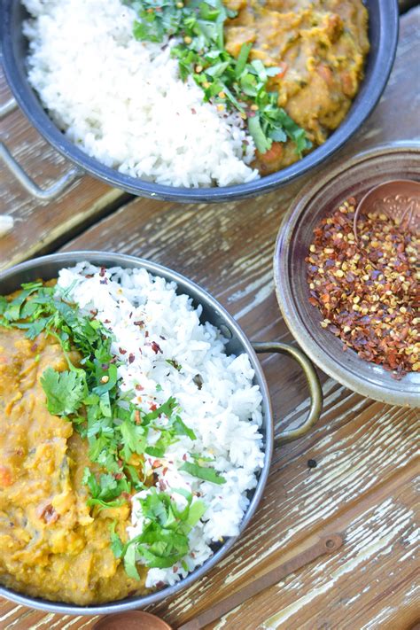 Once boiling, cover and reduce to a simmer. Lentil Curry - Creamy Coconut and Rice | The Tastes of ...