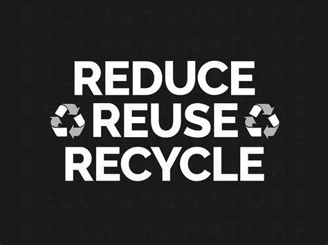 Reduce Reuse Recycle Png Svg Printable Clipart Sustainable Etsy