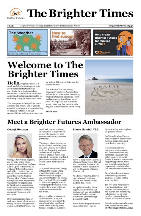 The Brighter Times 2022 - Brighter Futures