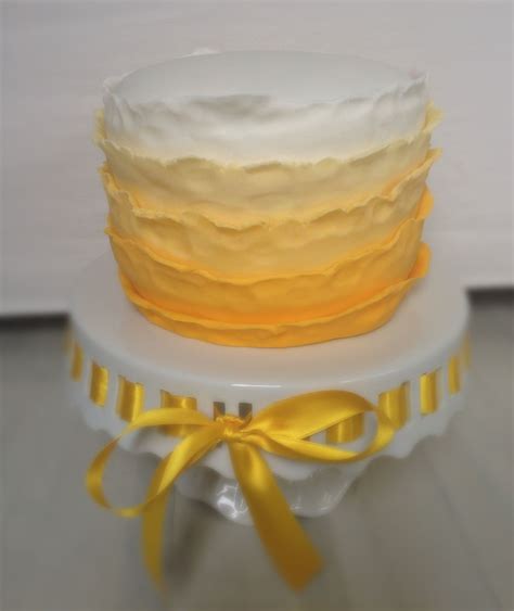 Yellow Ombre Cake Cake Ombre Cake Desserts
