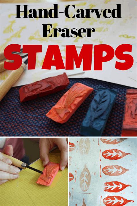 Hand Carved Eraser Stamps Or So She Says