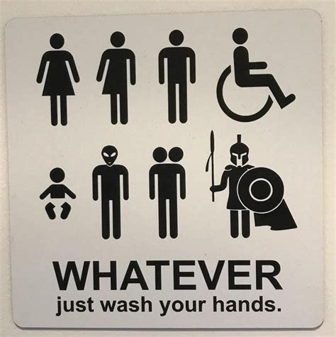 Whatever Just Wash Your Hands Public Bathrooms Funny Bathroom