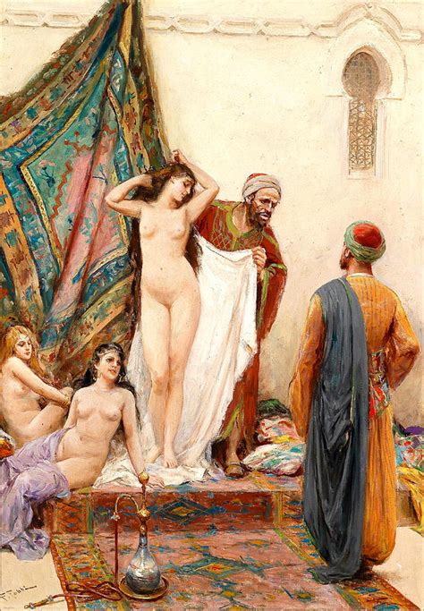 Naked Girl Slave Auction Paintings BDSM Fetish