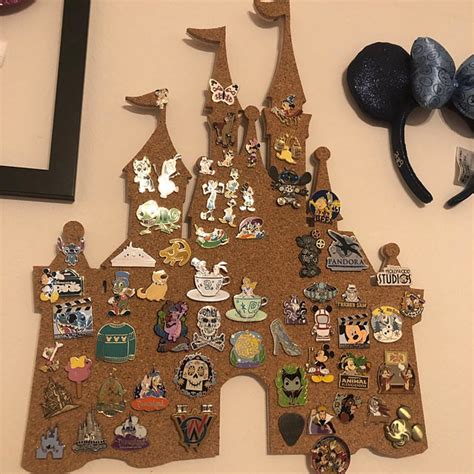 Disney Castle pin board Disney Cork Board Disney gifts | Etsy | Disney pin display, Disney gifts 