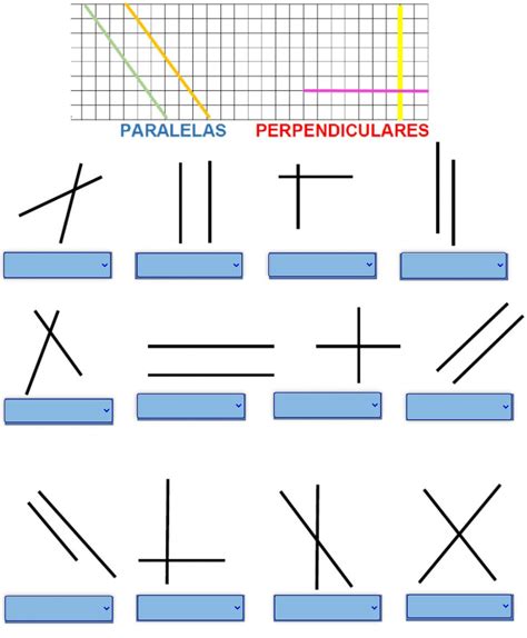 GeometrÍa Rectas Paralelas Y Perpendiculares Ficha Interactiva