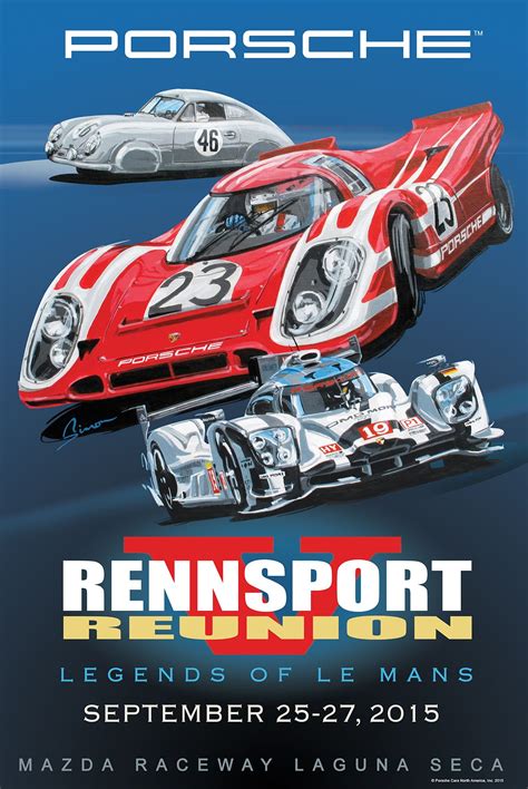Official Porsche Rennsport Reunion V Poster Unveiled Porsche Auto