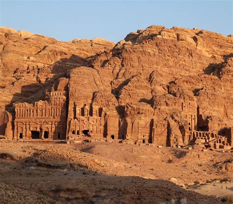 Royal Tombs Petra Art Destination Jordan