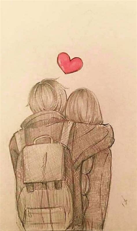 Imágenes De Amor Para Dibujar ♡ Bonitos Dibujos De Amor Anime