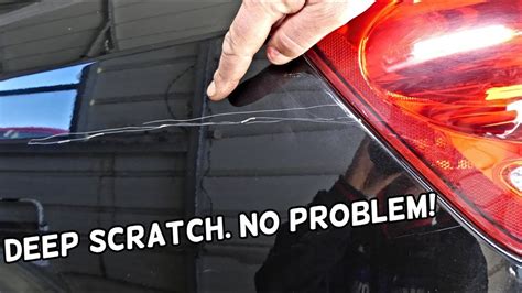 How To Repair Deep Car Paint Scratch Like A Pro Youtube