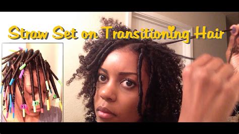 Of course, it will take a bit longer for the deep conditioner to work effectively. {12} Straw Set on Transitioning Hair - YouTube