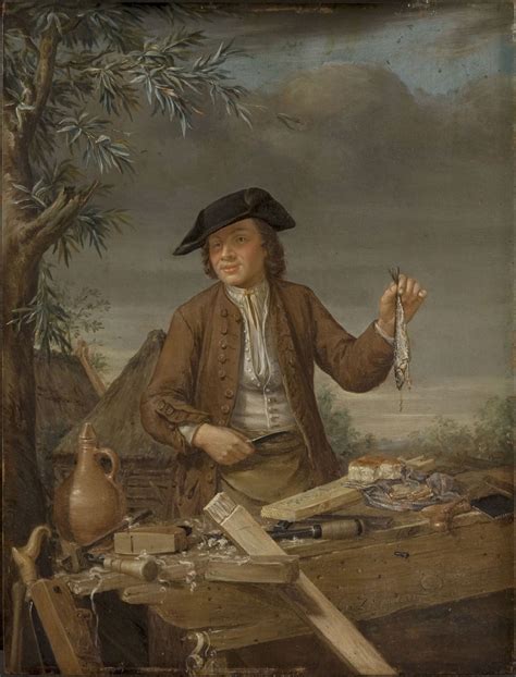 Carpenter Taking His Meal Gerrit Van Zegelaar Dutch Active Amsterdam 1719 1794 Geography
