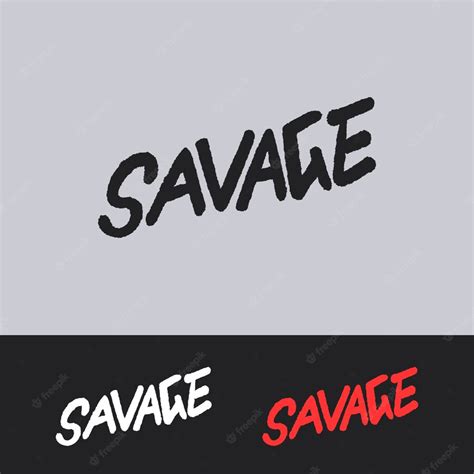 Premium Vector Flat Design Savage Logo Template