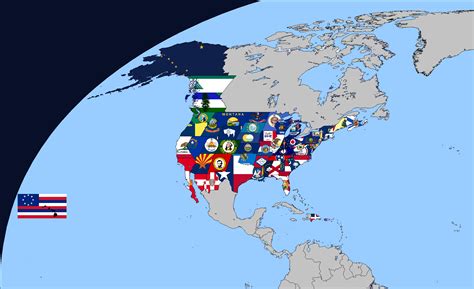 Alternate United States Flag Map By Salemlovely0708 On Deviantart