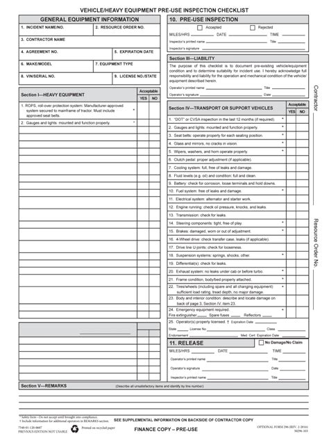 Daily Equipment Inspection Checklist Pdf Fill Out And Sign Online Dochub
