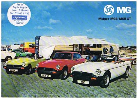 Mg Mgb Gt Coupe Roadster Mg Midget Orig Factory Uk Sales Brochure