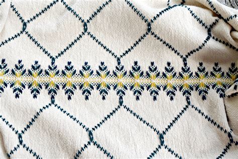 Hand Embroidered Throw Blanket Light Sofa Throw Swedish Etsy